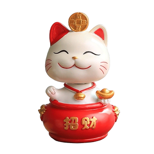 可爱招财猫摆件家居客厅装饰品创意乔迁开业礼品办公室桌面小摆设