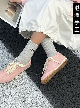 Madam港澳手工女鞋真皮德训鞋女2026新款增高超火巨好看潮阿甘鞋