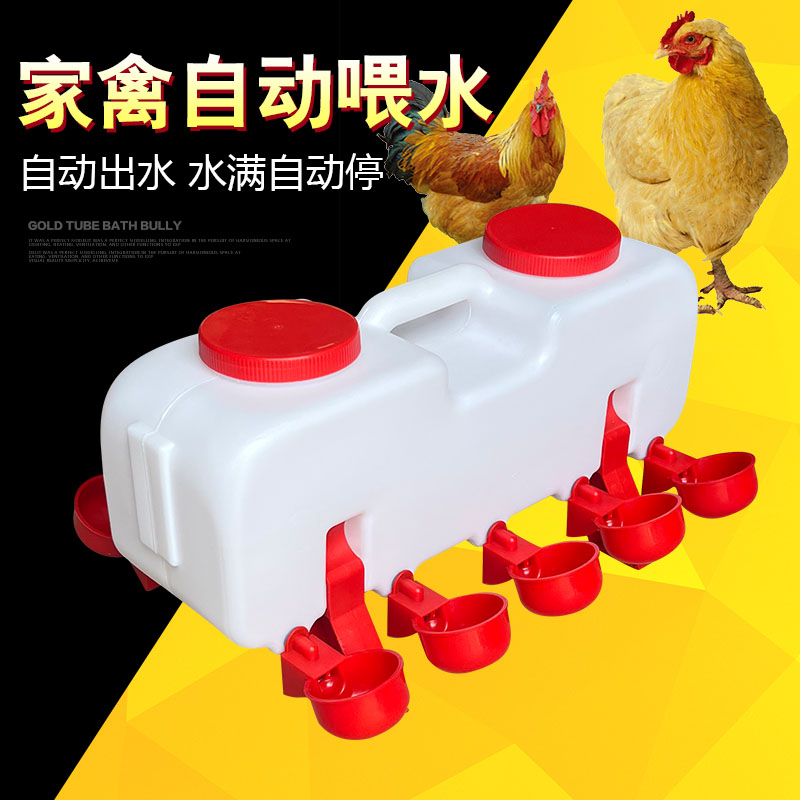 鸡鸭鹅自动饮水器套装散养家禽用