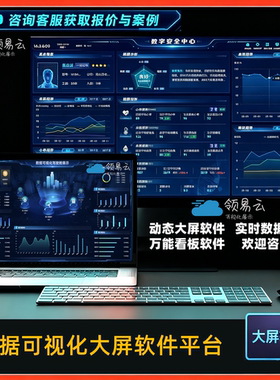 数据可视化软件数据大屏设计模板可视化大屏设计软件生产销售大屏