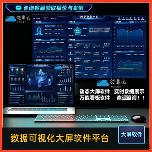 数据可视化软件数据大屏设计模板可视化大屏设计软件生产销售大屏