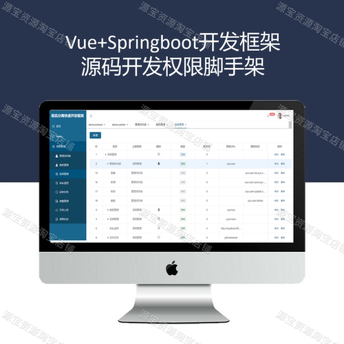 springboot vue开发项目框架源码 springboot项目 vue前端开发