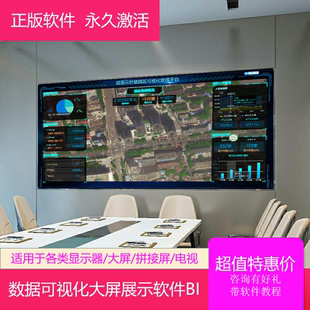 数据可视化软件模板设计数据大屏领易云看板销售生产车间可视化