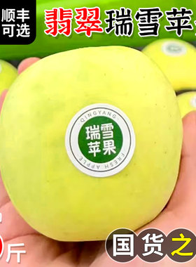 陕西瑞雪苹果新鲜当季青苹果孕妇水果纯甜脆爽带花香现摘整箱包邮