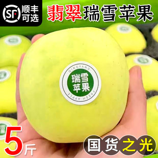 陕西瑞雪苹果新鲜当季青苹果孕妇水果纯甜脆爽带花香现摘整箱包邮