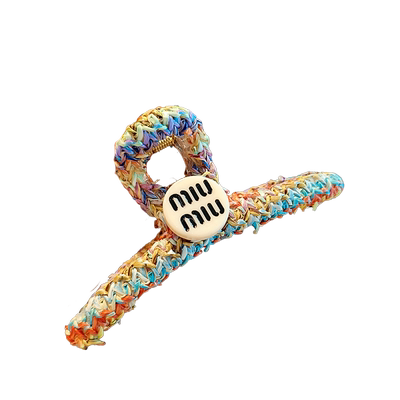 减龄彩色minion发夹后脑勺抓夹女2024新款高级感后脑勺鲨鱼夹头饰