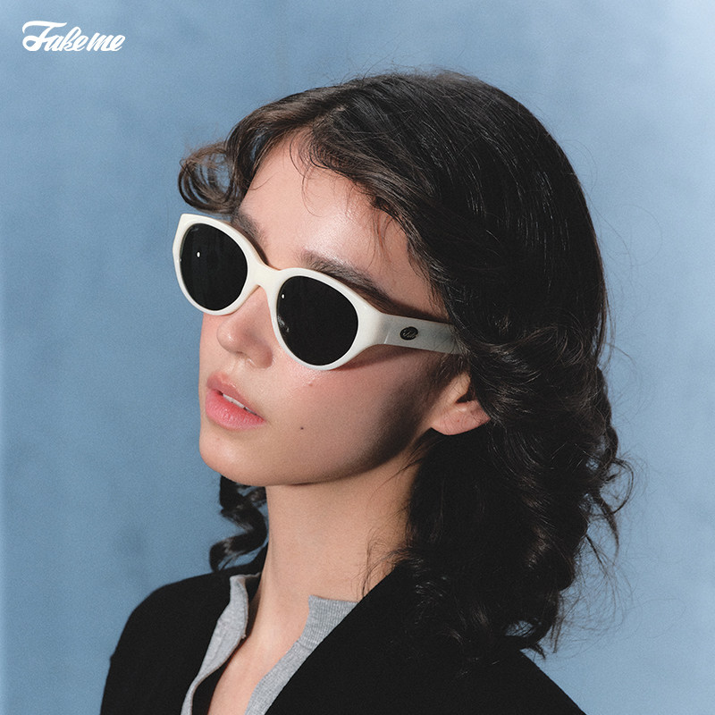 【所有女生的衣橱直播间】Fakeme 板材猫眼框太阳镜 longblack