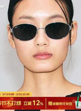 Fakeme 轻奢老钱风太阳镜钛金属眼镜框防紫外线墨镜ins风 nocap