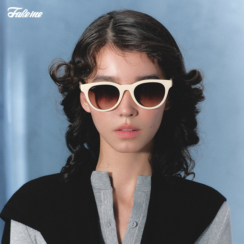 Fakeme 质感猫眼镜框板材墨镜复古风太阳镜女防紫外线lowry2022,ZIPPO/瑞士军刀/眼镜,太阳眼镜,淘宝优惠券,粉丝福利购,淘宝优惠卷