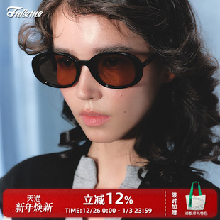 复古圆框 Fakeme板材太阳镜防紫外线墨镜法式 Quinoa 商家自播