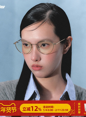 Fakeme 时尚金属眼镜框超轻显脸小光学镜可配近视布偶猫Meredith