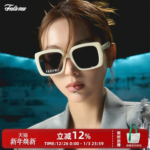 太空板材方框墨镜太阳镜中性Y2K未来感 破次元 明星同款 Fakeme