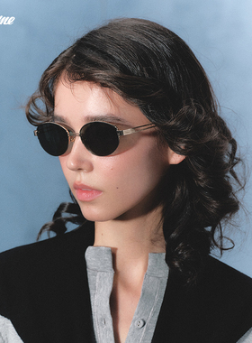 Fakeme宋佳同款椭圆墨镜太阳镜