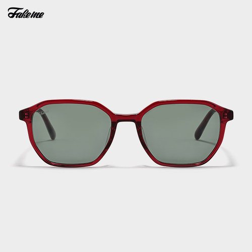 Fakeme多边板材方框太阳镜