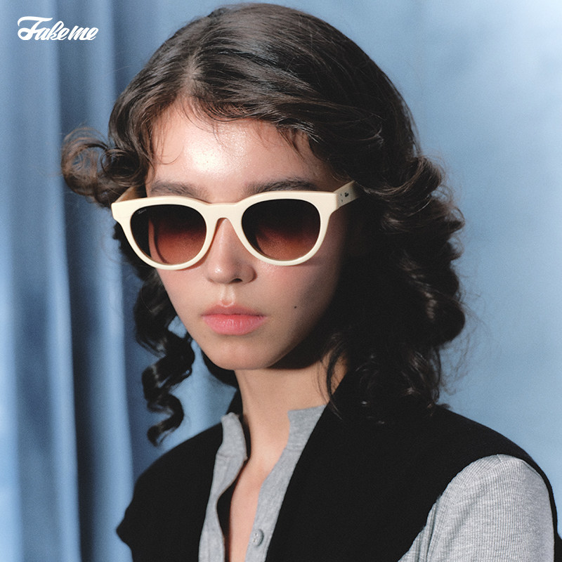 【】Fakeme 板材猫眼复古太阳镜防紫外线女 laga/Lowry