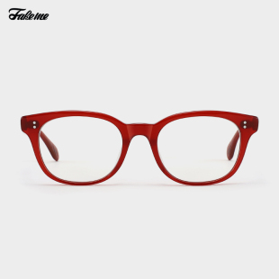 Fakeme liberty 烂番茄色板材方框光学镜架中性Y2K松弛感