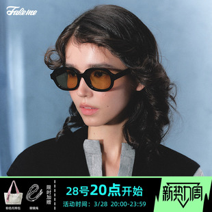 Brown 轻奢墨镜板材黑框太阳镜防紫外线 rice 王楚然同款 Fakeme