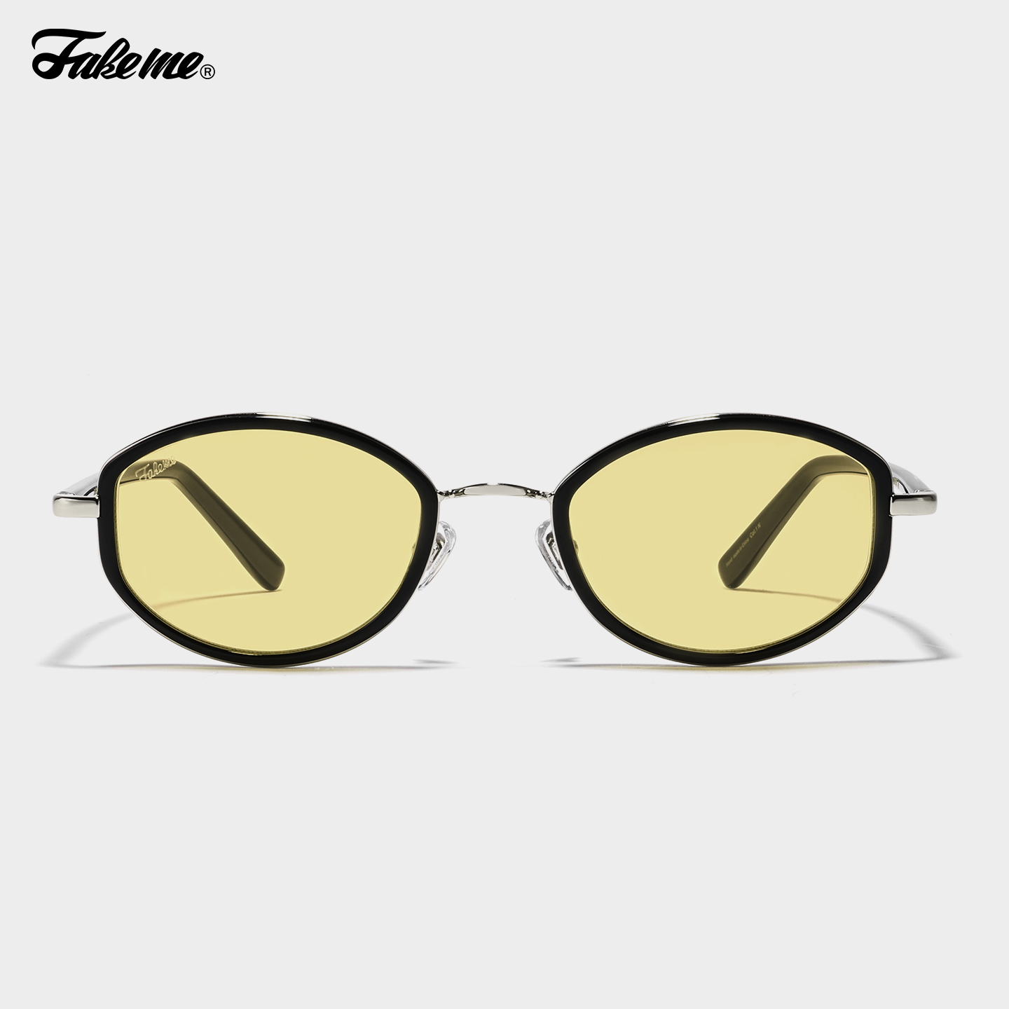 Fakeme韩版板材拼接墨镜