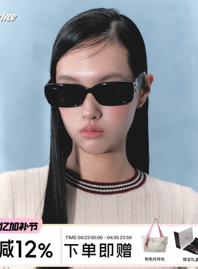 Fakeme 吴樾同款板材墨镜复古轻奢风防紫外线太阳镜囡囡镜 Nero