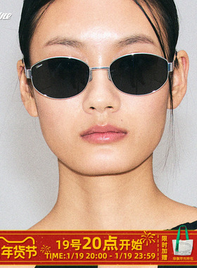 Fakeme 轻奢老钱风太阳镜钛金属眼镜框防紫外线墨镜ins风 nocap