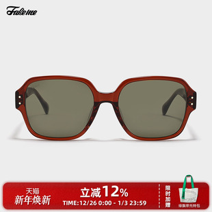 Fakeme 清透质感板材方框墨镜防紫外线太阳镜学院风简约ins风kiki