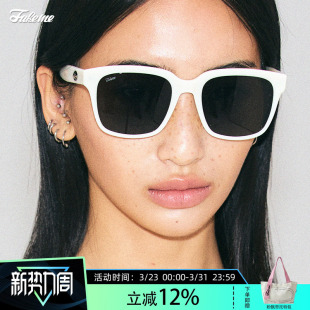 lowkey 出游度假风 Fakeme 轻奢板材大框墨镜防紫外线太阳镜法式
