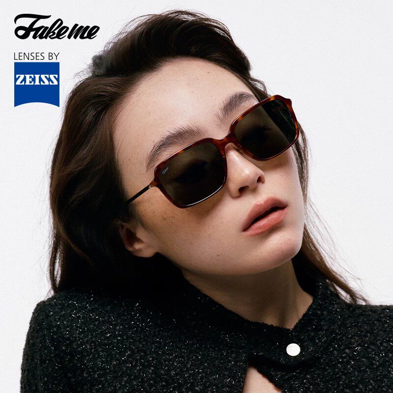 Fakeme韩系时尚新款墨镜防晒太阳镜近视光学镜眼镜女你的包真好看