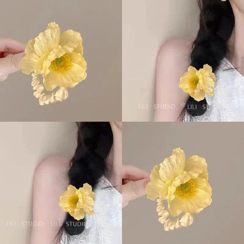 洋气！最新款头花发圈氛围感头绳网红爆款发绳发圈发网皮筋