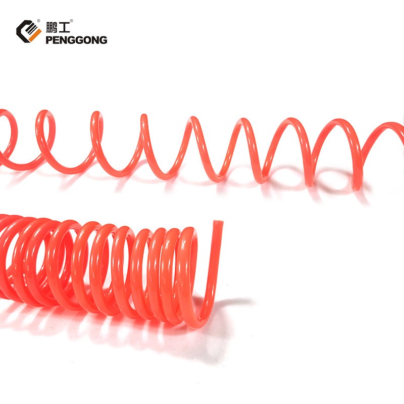 8mm弹簧高压吹尘枪气管 接头气泵N伸缩软管带接头皮管子