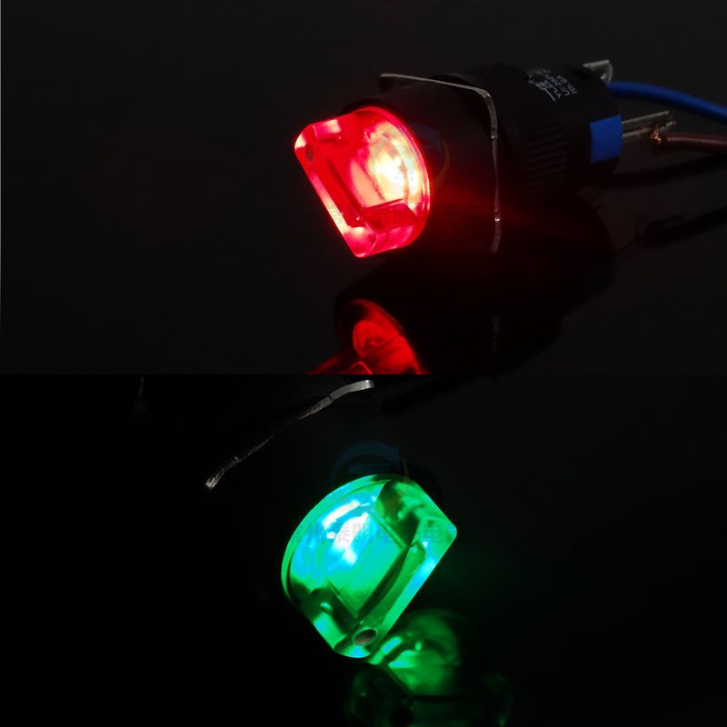 电源启动转换d选择开关2档位带灯220V 12 24V 16MM LA16 11XD2