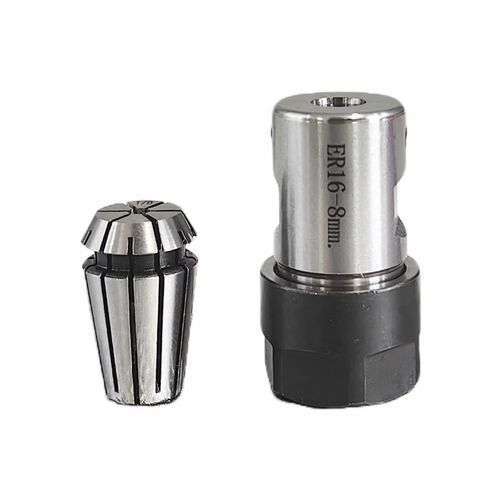 2个套装1个ER16-8mm电机轴v刀杆+1个ER16-1/8弹簧筒夹 雕刻机配件