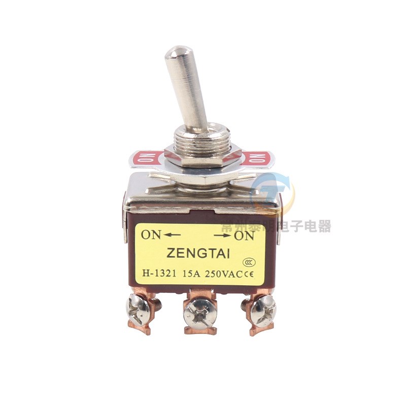 钮子开关摇头摇臂E-kTEN1321 6脚2两档电源切换转换12mm拨动摇杆