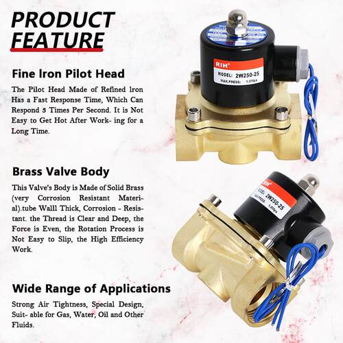 2W Two-way Normally Closed Solenoid Control Valve