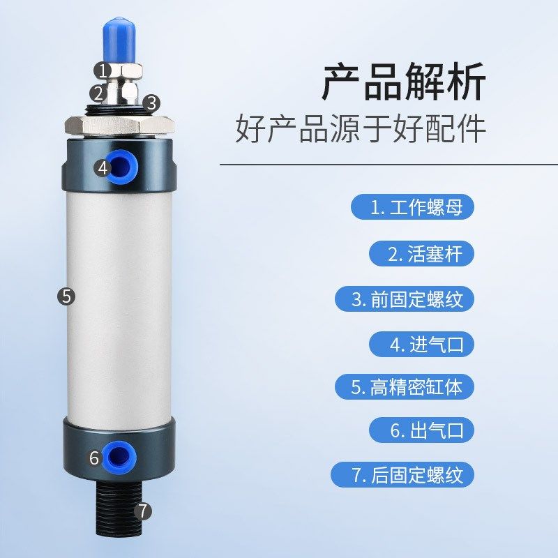 MAL迷你气缸铝合金小型气动MALD16/20/25/32/40X25X50X75X100MALJ,标准件/零部件/工业耗材,气缸,淘宝优惠券,粉丝福利购,淘宝优惠卷