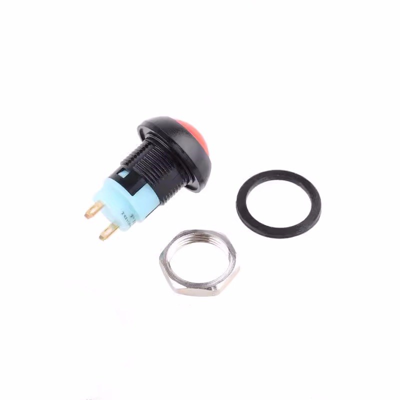 PBS-33A带锁按钮 防水12MME圆形自锁开关 小型防水按钮开关