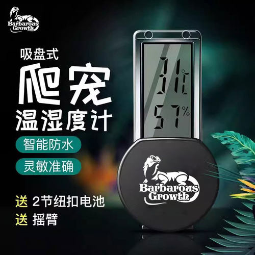 数字显示爬宠缸温度计吸盘式