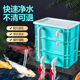 周转箱过滤箱鱼缸滴流盒鱼池过滤器沼泽水池净水循环系统龟缸过滤