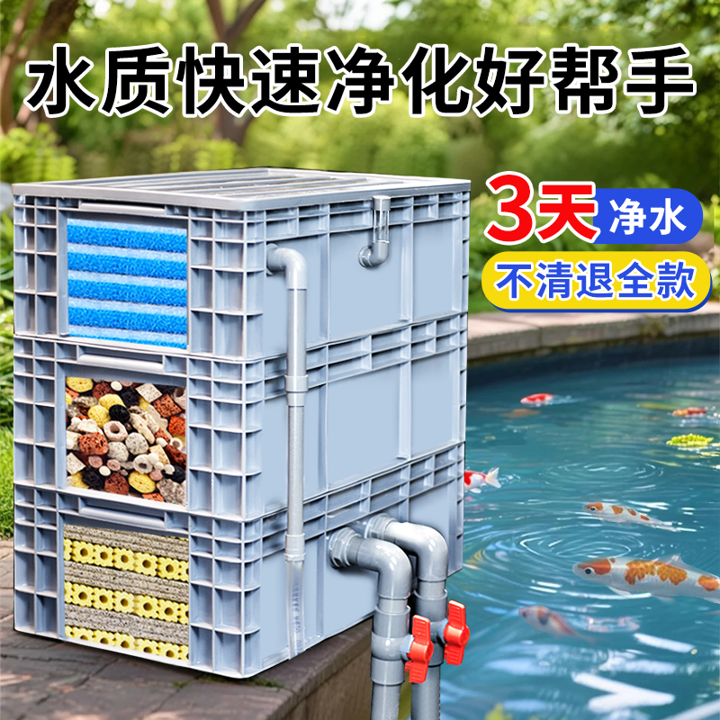 鱼缸过滤器周转箱过滤箱