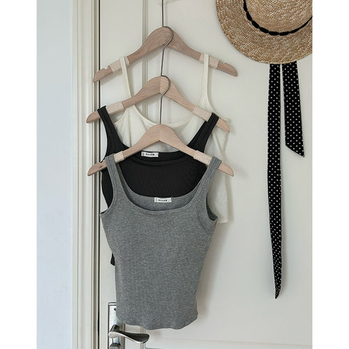 简约基础款黑白女吊带背心