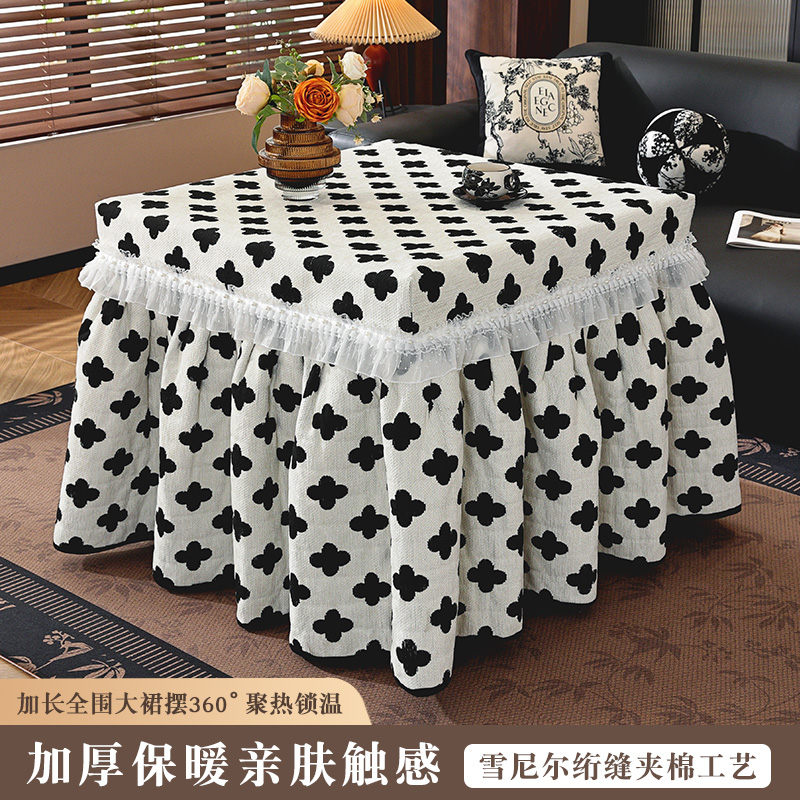 新款烤火桌子罩套正方形电炉罩