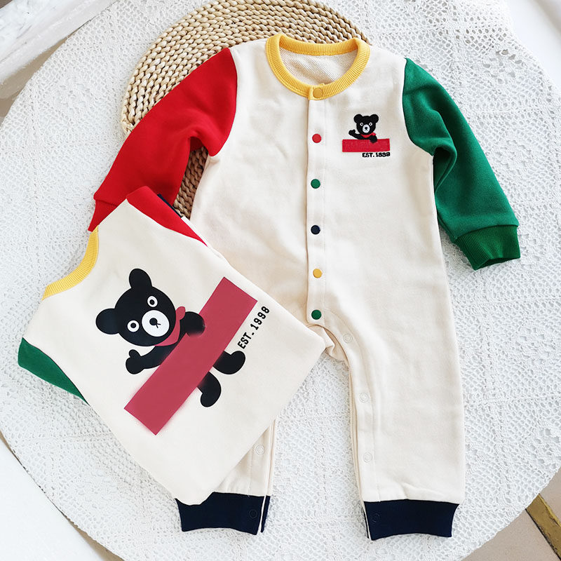 儿童秋季长袖爬服连体衣