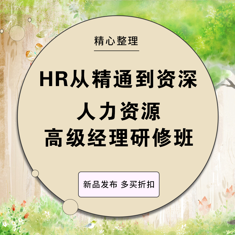 人力资源实操经理能力提升进阶研修课薪酬绩效OD教学文件素材资料