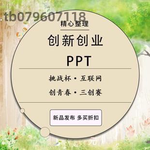 大学生创新创业项目商业计划书定制互联网大赛模板成品