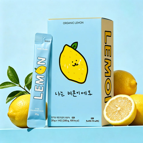 韩国TUTTI FRUTTI I'M LEMON 柠檬汁/柠檬生姜汁20g*14袋(280g)