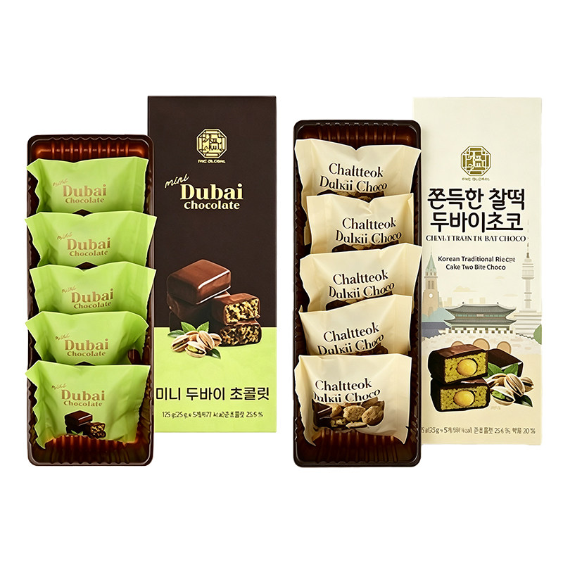 韩国代购FNC迪拜年糕巧克力迪拜风味巧克力进口零食迪拜巧克力