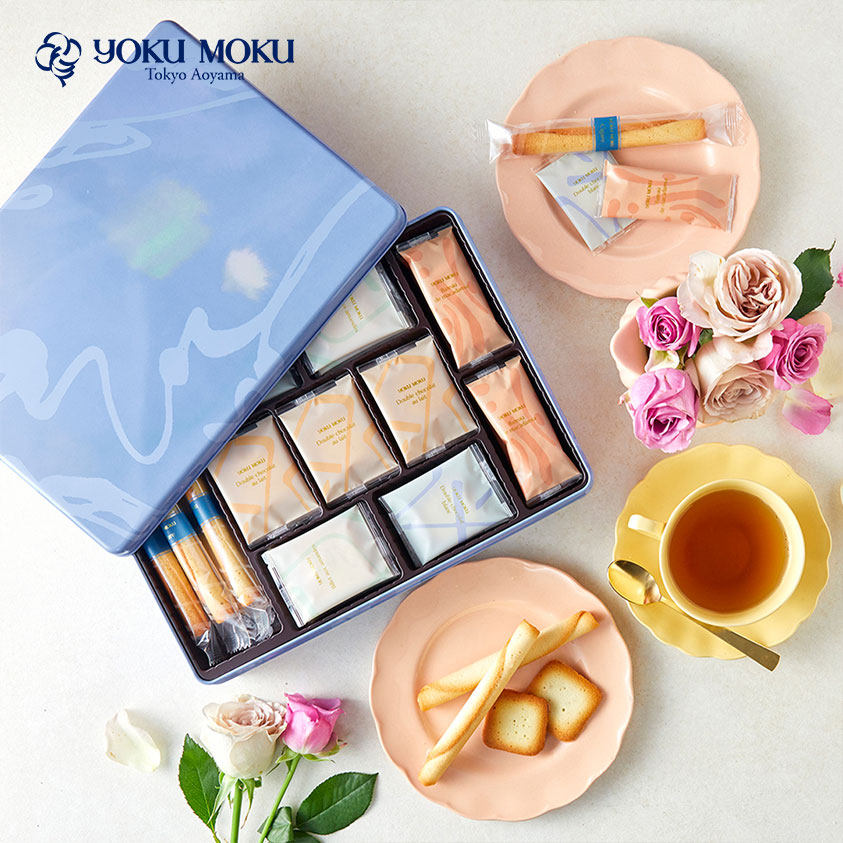 正品日本进口YOKUMOKU手工蛋卷巧克力黄油夹心饼干伴手礼
