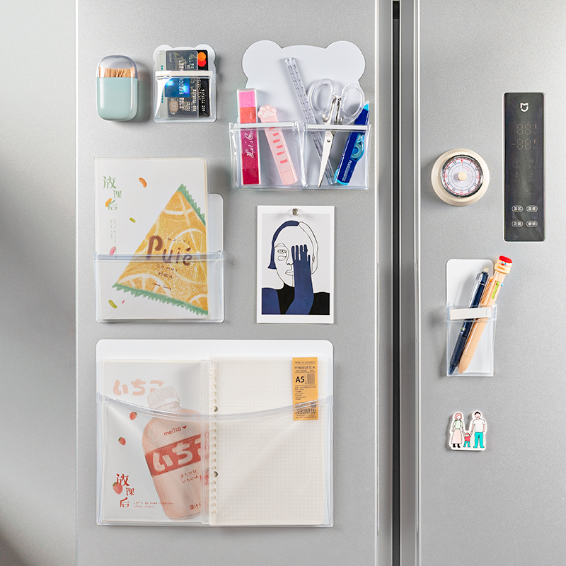 创意磁吸收纳袋冰箱贴磁性贴