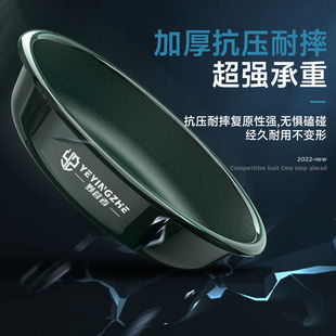 野营者开饵盆新款不粘拌料散炮盆钓鱼拉饵盘钓鱼盆抗压耐摔强承重