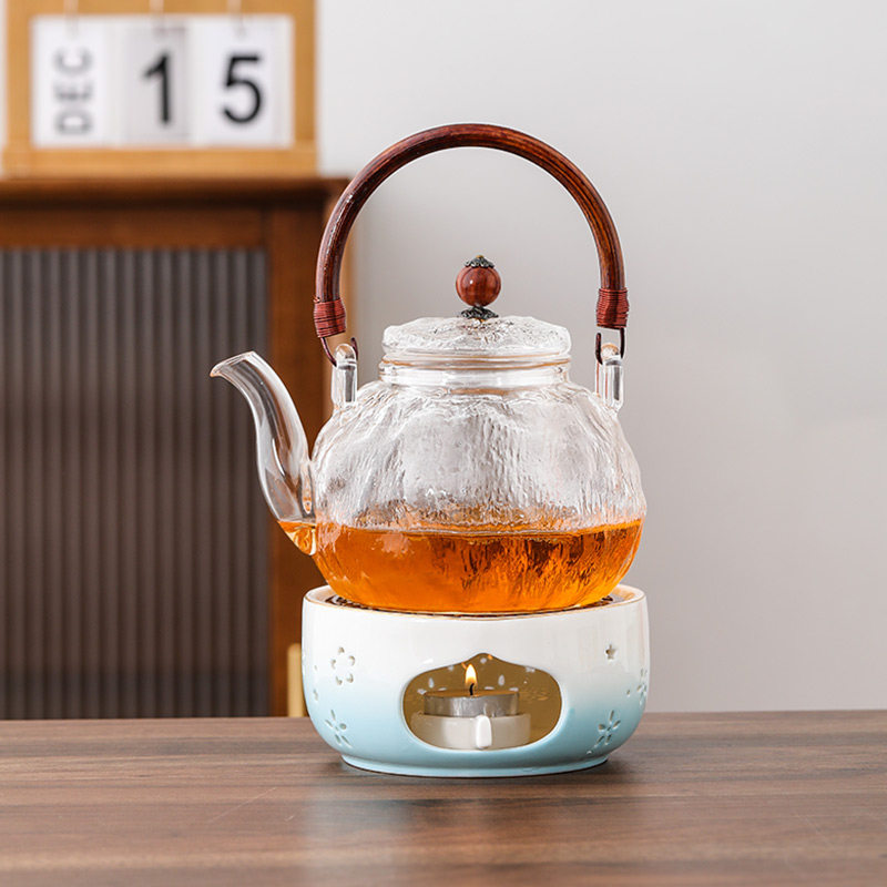 水果花茶壶蜡烛煮茶炉电加热美容院养生下午泡茶杯子玻璃茶具套装