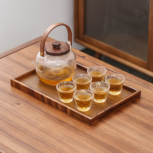 盆艺源玻璃花茶壶蜡烛加热煮茶壶